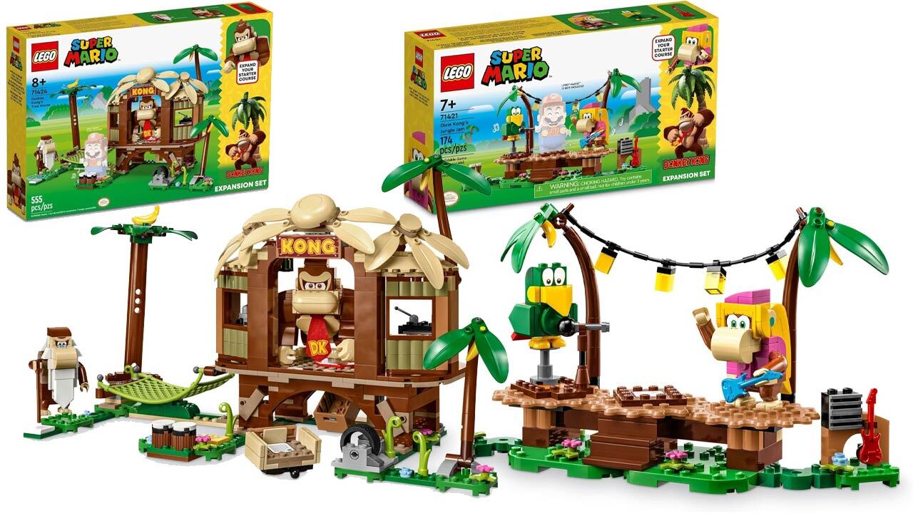Lego Donkey Kong's Treehouse and Dixie Kong's Jungle Jam