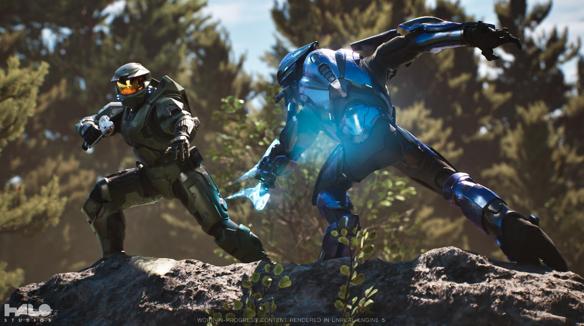 A work-in-progress image of Halo made in Unreal Engine 5