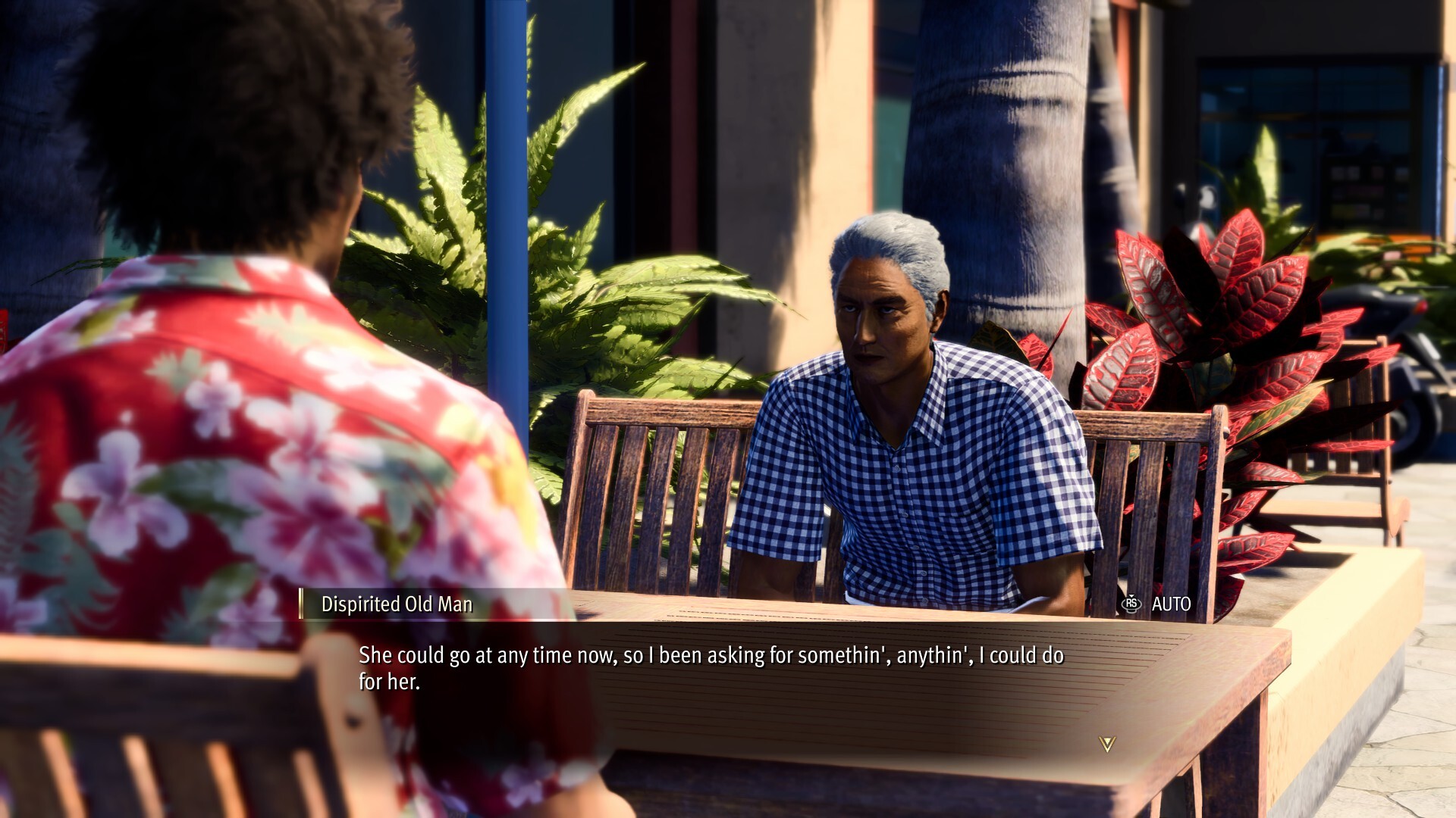 Listening to Orlando's story.