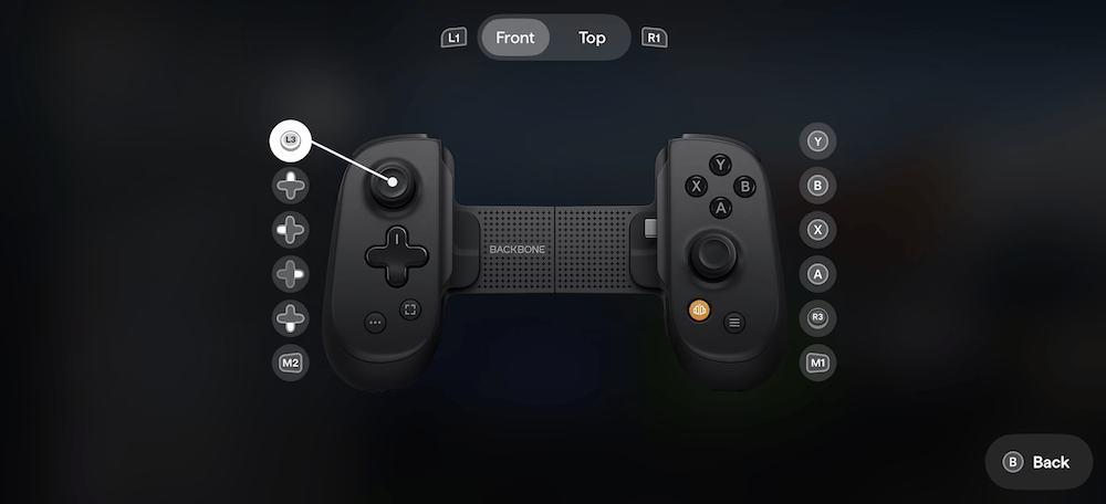 Remapping buttons in the Backbone App