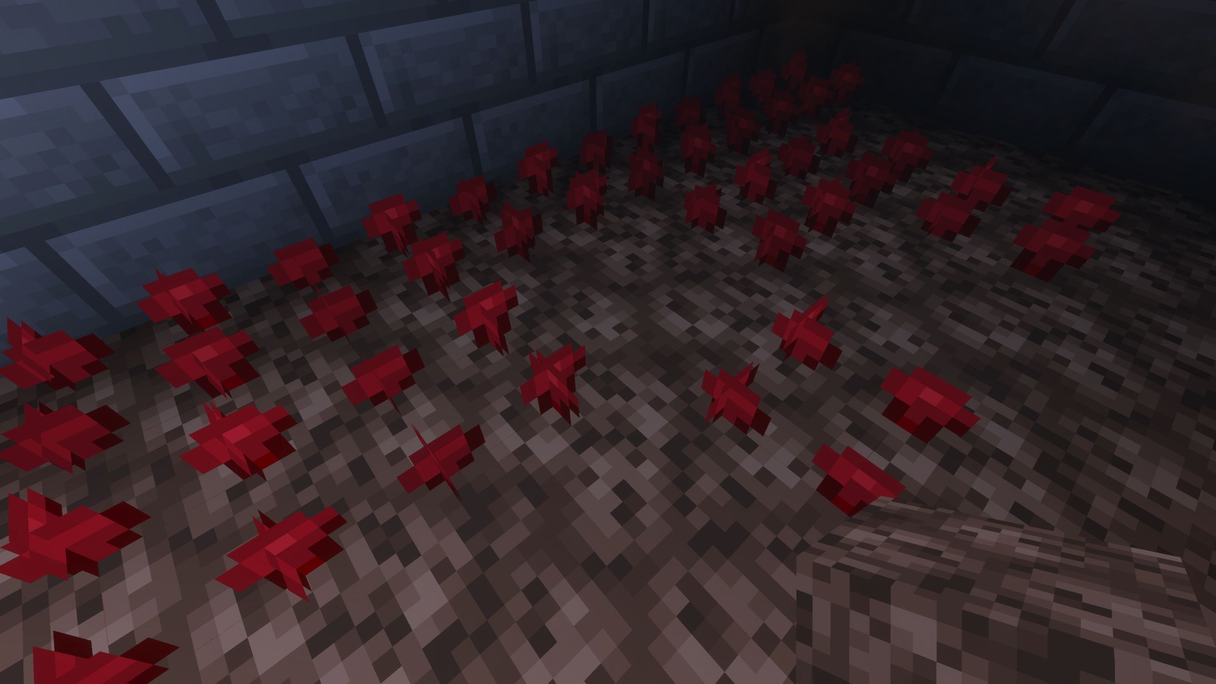 Nether wart in soul sand