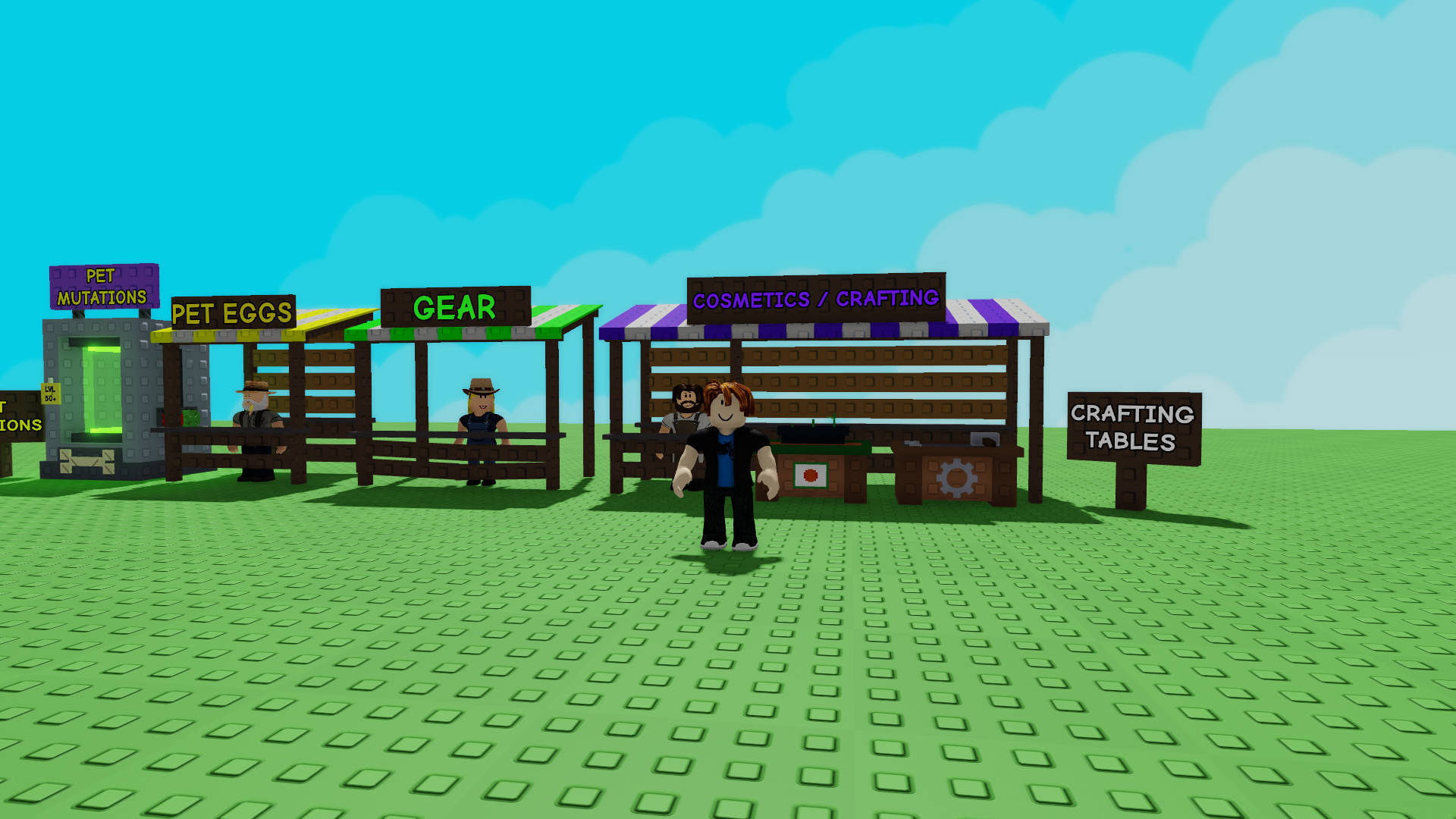 The Gear Shop and crafting benches provide players with access to some invaluable tools and gear to help their gardens grow.