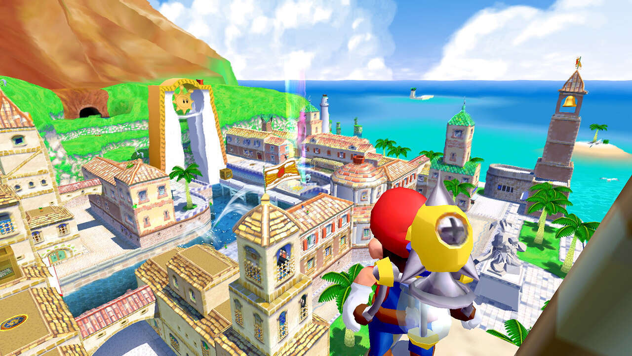 Delfino Plaza from Super Mario Sunshine